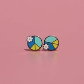 Color Block Peace & Blossoms - Blue - Petite Posts