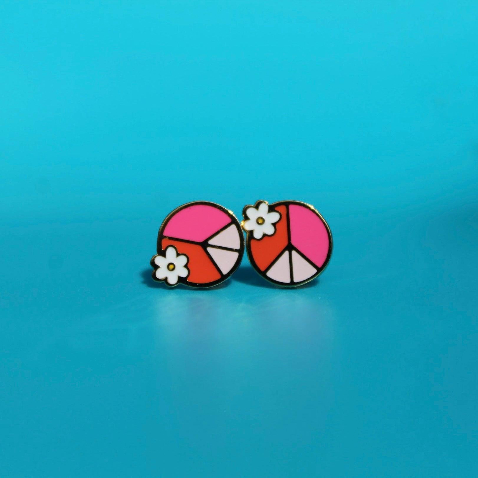 Color Block Peace & Blossoms - Pink - Petite Posts