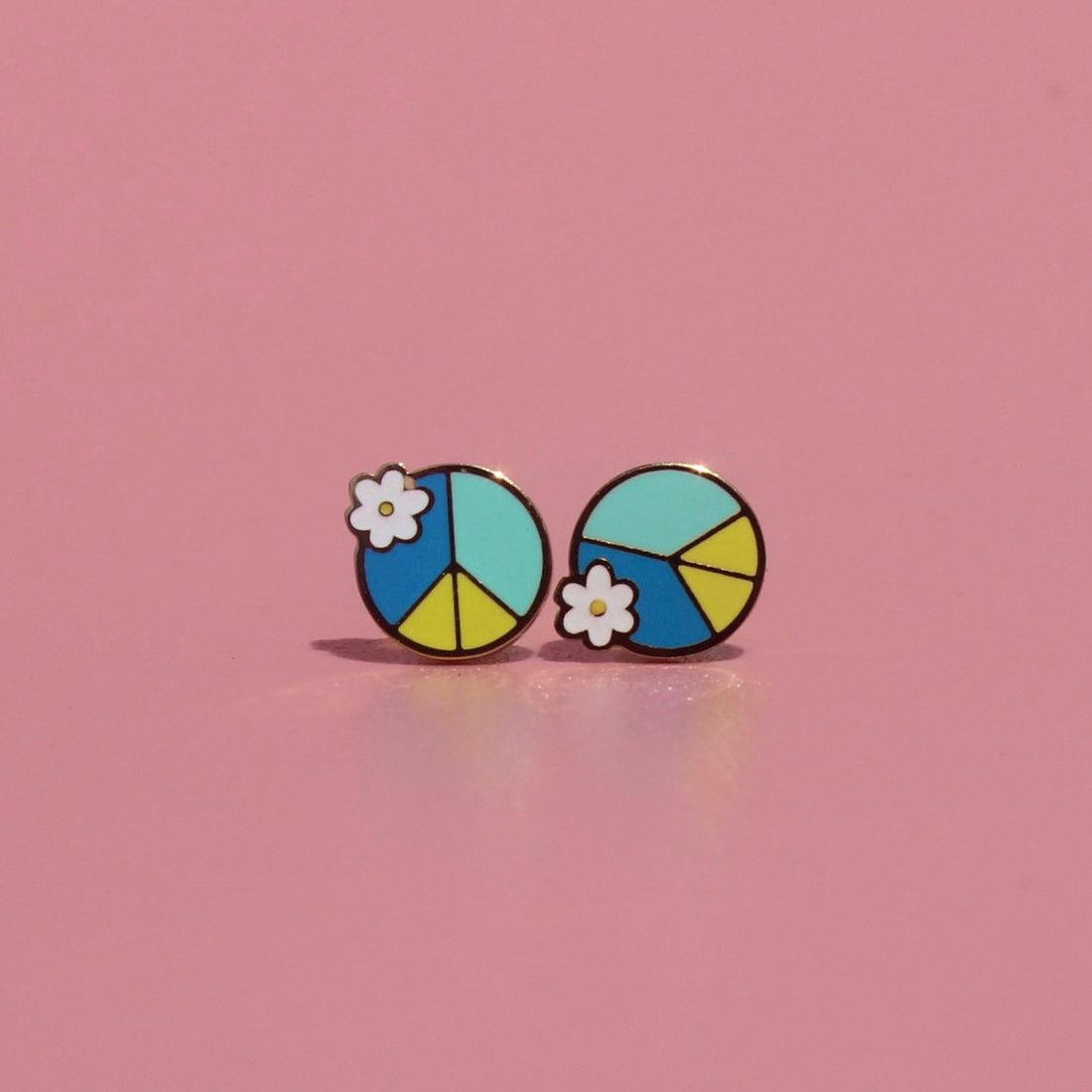 Color Block Peace &amp; Blossoms - Blue - Petite Posts